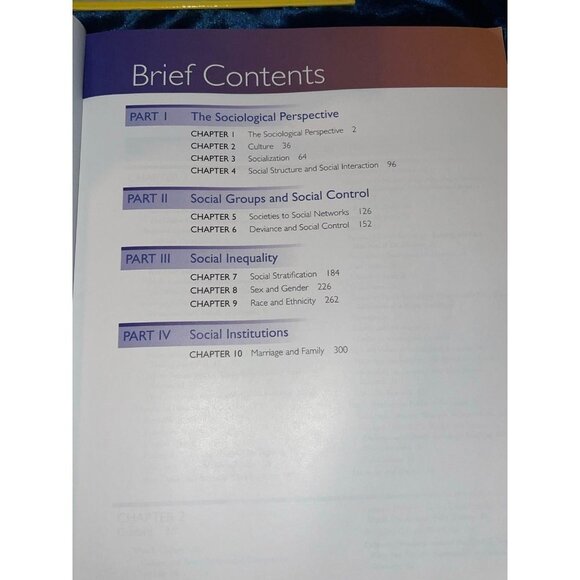 Sociology Core Concepts 4th Edition - Picture 5 of 9